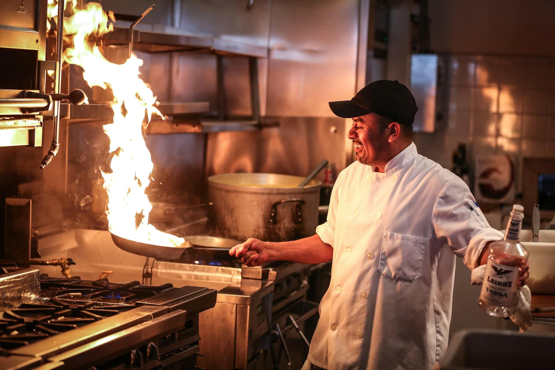 A chef in the work 